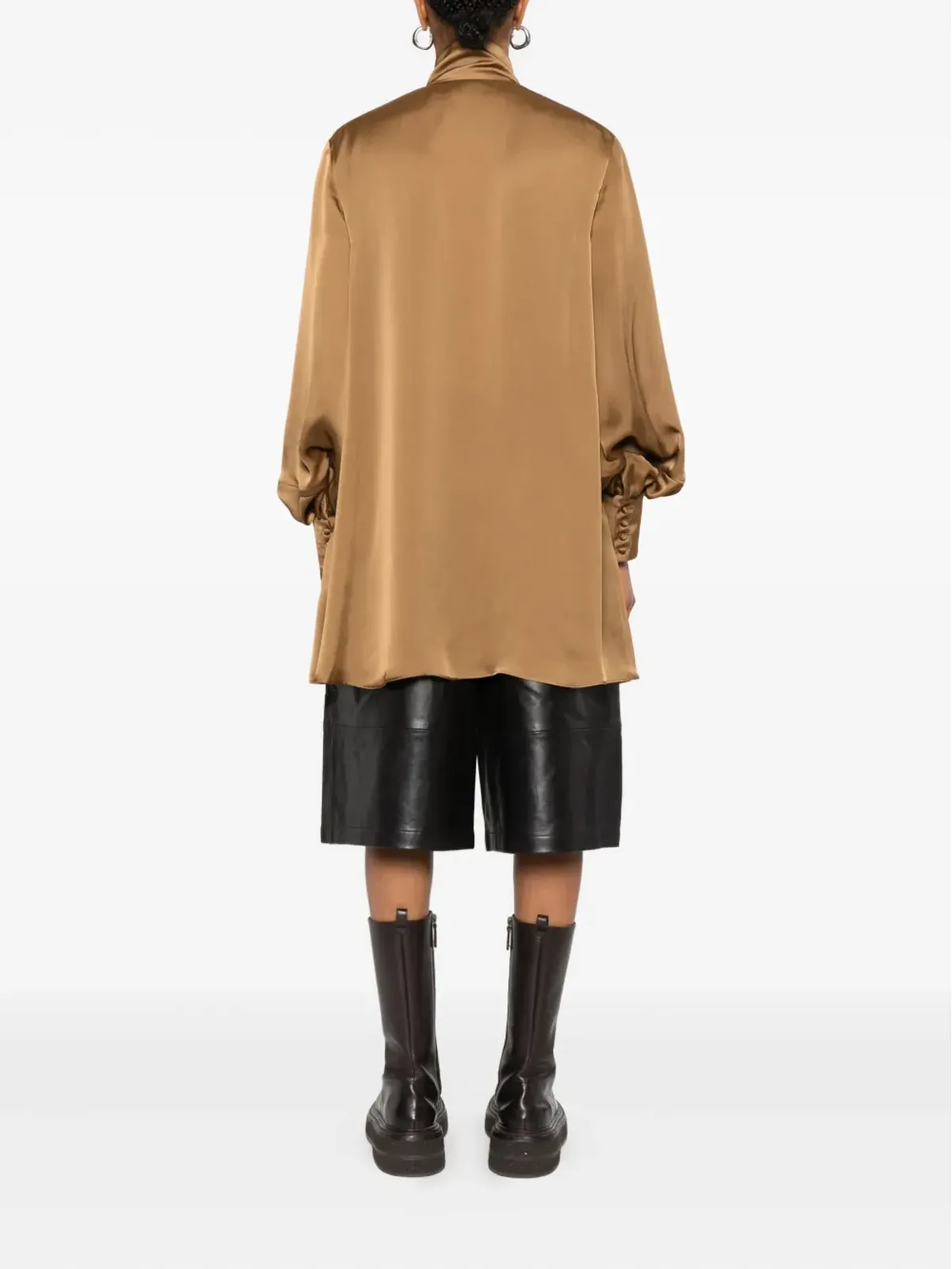sacai ハイネック・フリルシャツ - 画像4