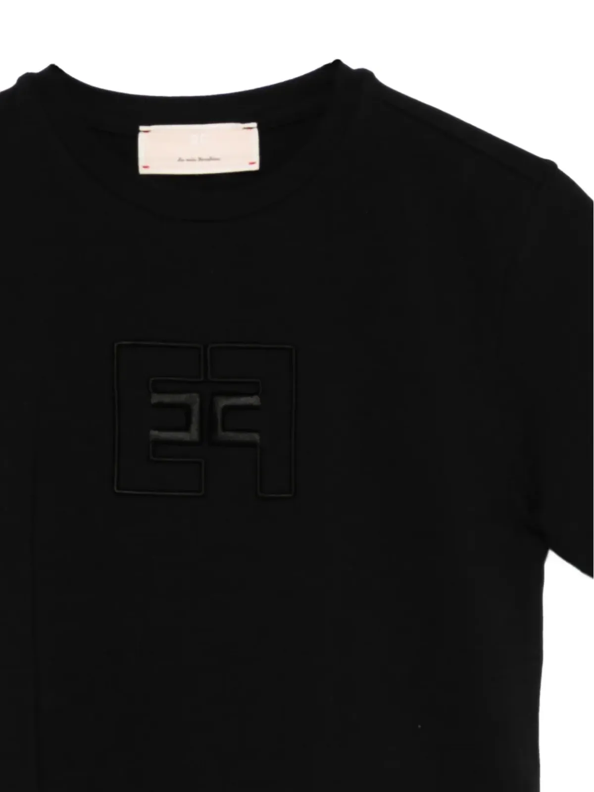 Elisabetta Franchi Kids logo-embroidered T-shirt - Black - 画像3