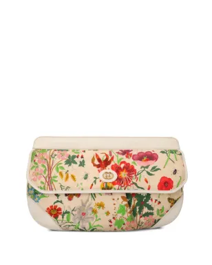 Gucci Pre-Owned Flora flap clutch bag - Neutrals - サムネイル1