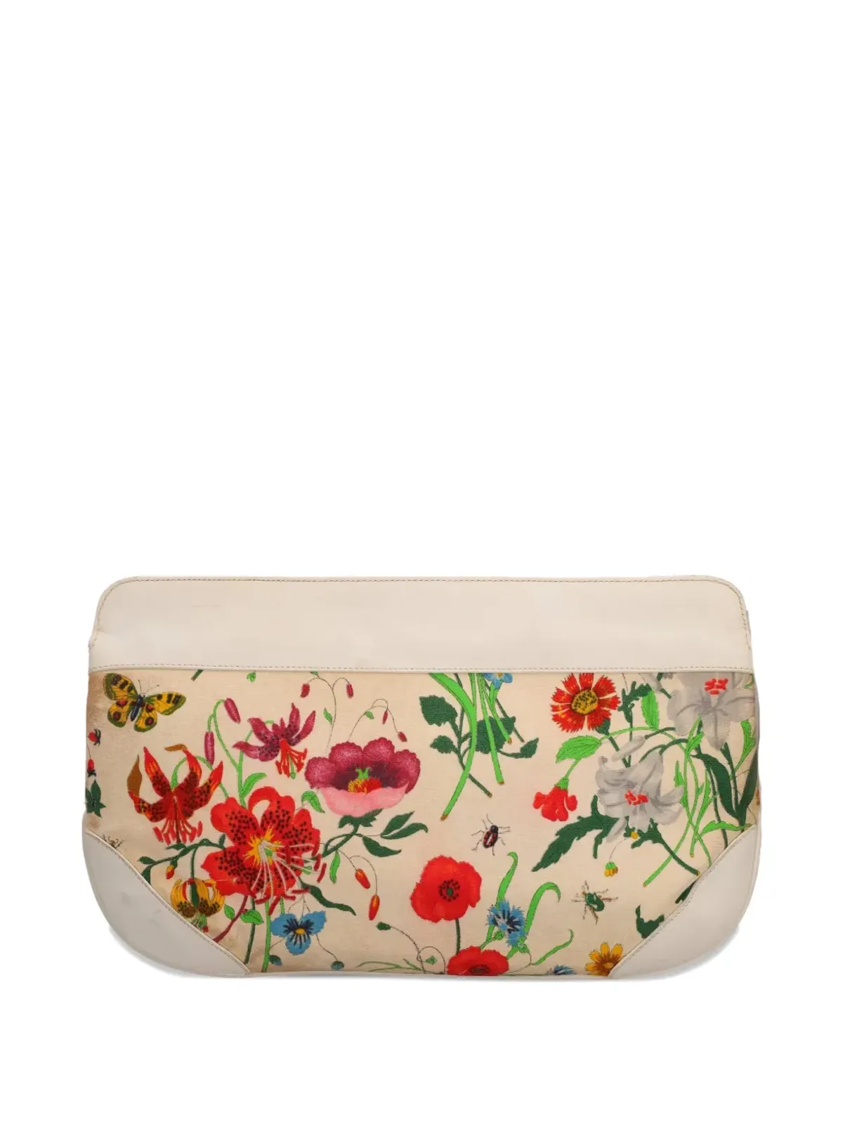 Gucci Pre-Owned Flora flap clutch bag - Neutrals - 画像2