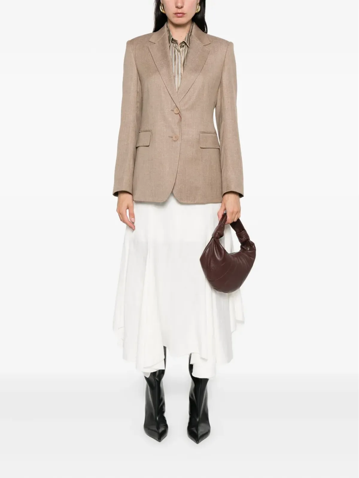 Max Mara ツーボタン ブレザー（ブラウン） - 画像2