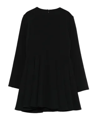 Elisabetta Franchi La Mia Bambina ビジュー付きロゴ入り ロングスリーブ ドレス ブラック - サムネイル2