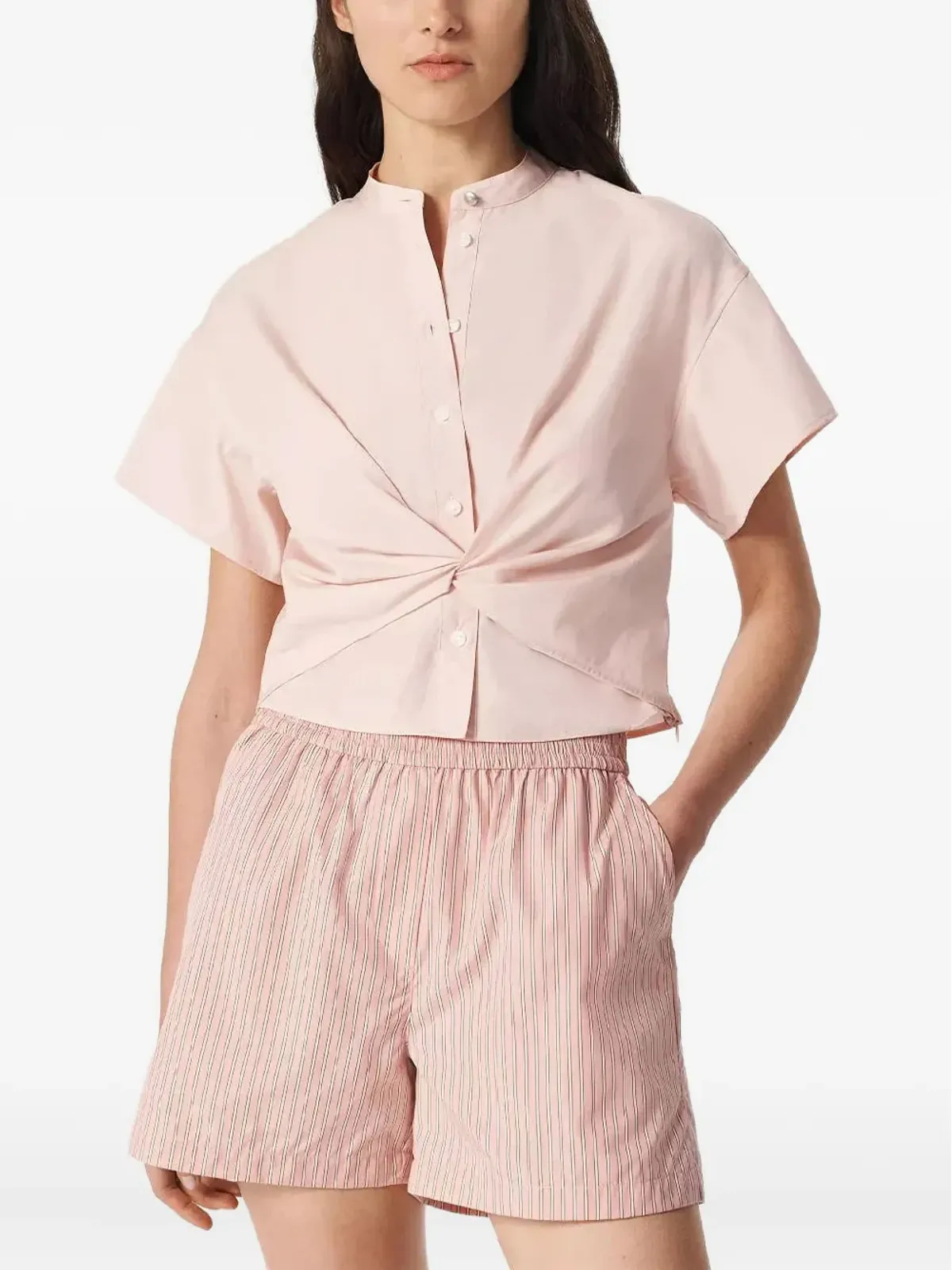 rag & bone ツイストフロントショートスリーブトップ - 画像3