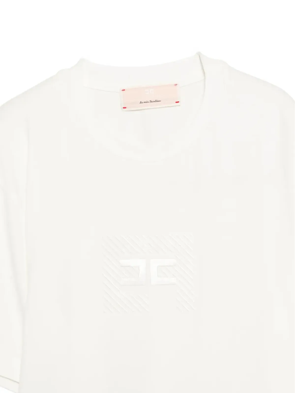 Elisabetta Franchi La Mia Bambina ロゴTシャツ - 画像3