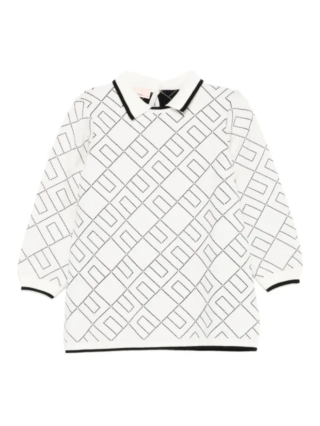 Elisabetta Franchi La Mia Bambina Elisabetta Franchi La Mia Bambina 幾何学パターンのドレスの商品画像