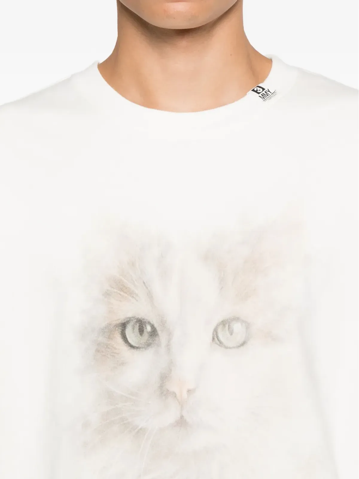 Maison MIHARA YASUHIRO 猫顔プリント スウェットシャツ - 画像5