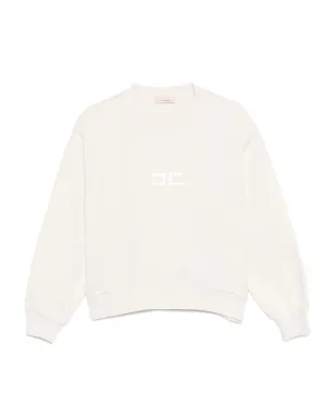Elisabetta Franchi La Mia Bambina 刺繍ロゴ入りコットン スウェットシャツ - サムネイル1