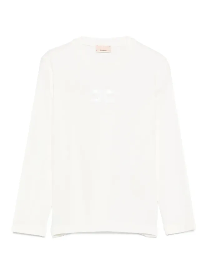 Elisabetta Franchi La Mia Bambina Elisabetta Franchi La Mia Bambina ロゴディテール長袖Tシャツの商品画像