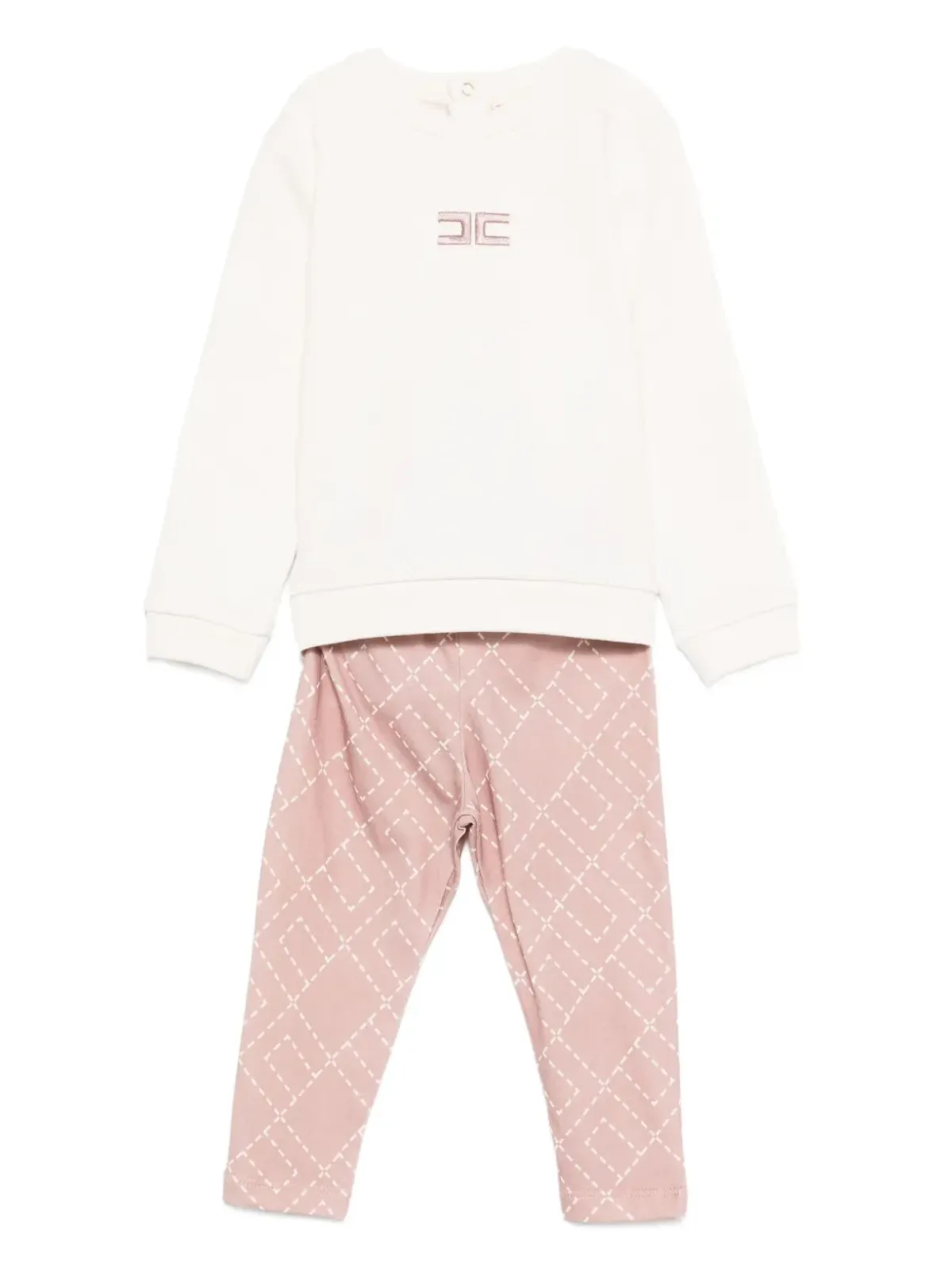 Elisabetta Franchi La Mia Bambina プリントロゴ柄セット - 画像1