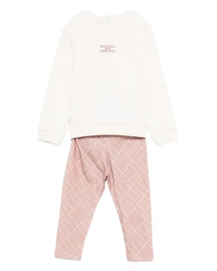 Elisabetta Franchi La Mia Bambina プリントロゴ柄セット - サムネイル1
