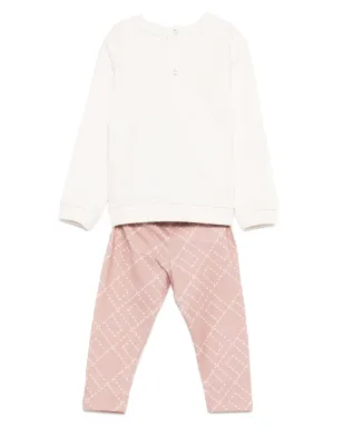 Elisabetta Franchi La Mia Bambina プリントロゴ柄セット - サムネイル2