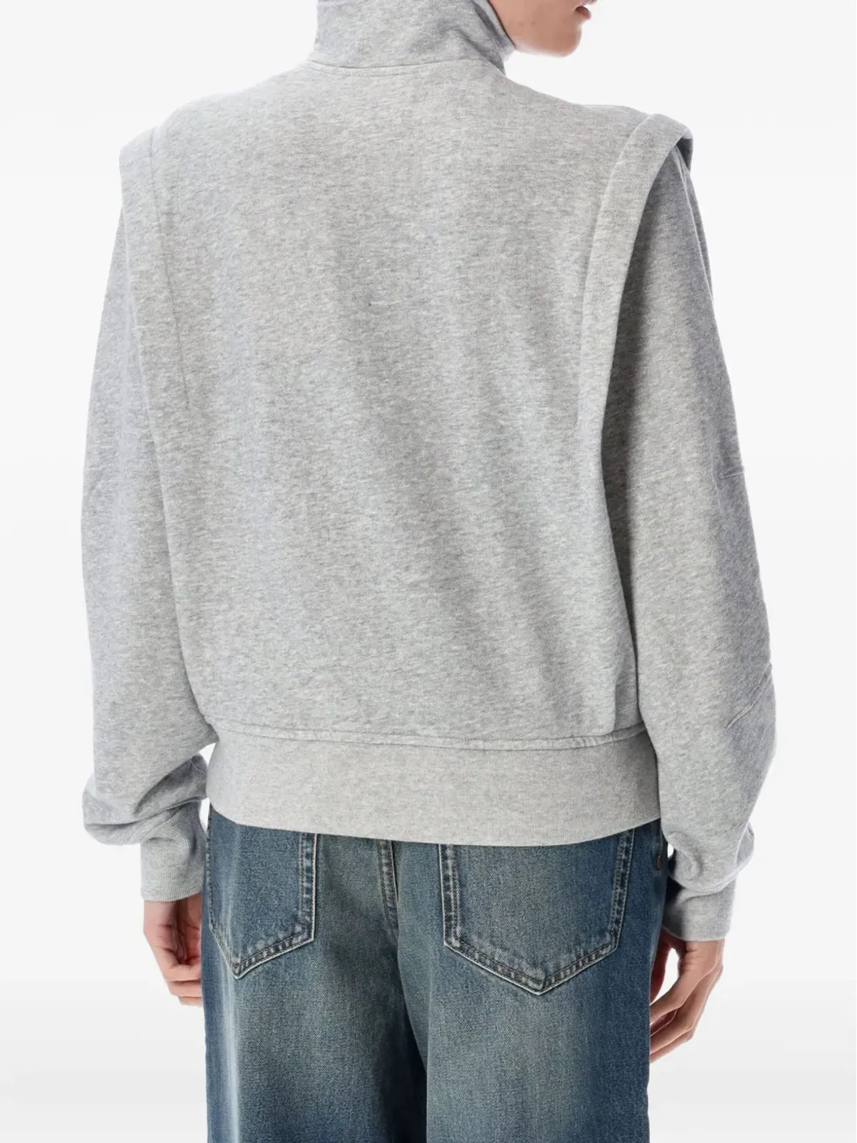 MARANT ÉTOILE マディリア ジップアップ スウェットシャツ - グレー - 画像2