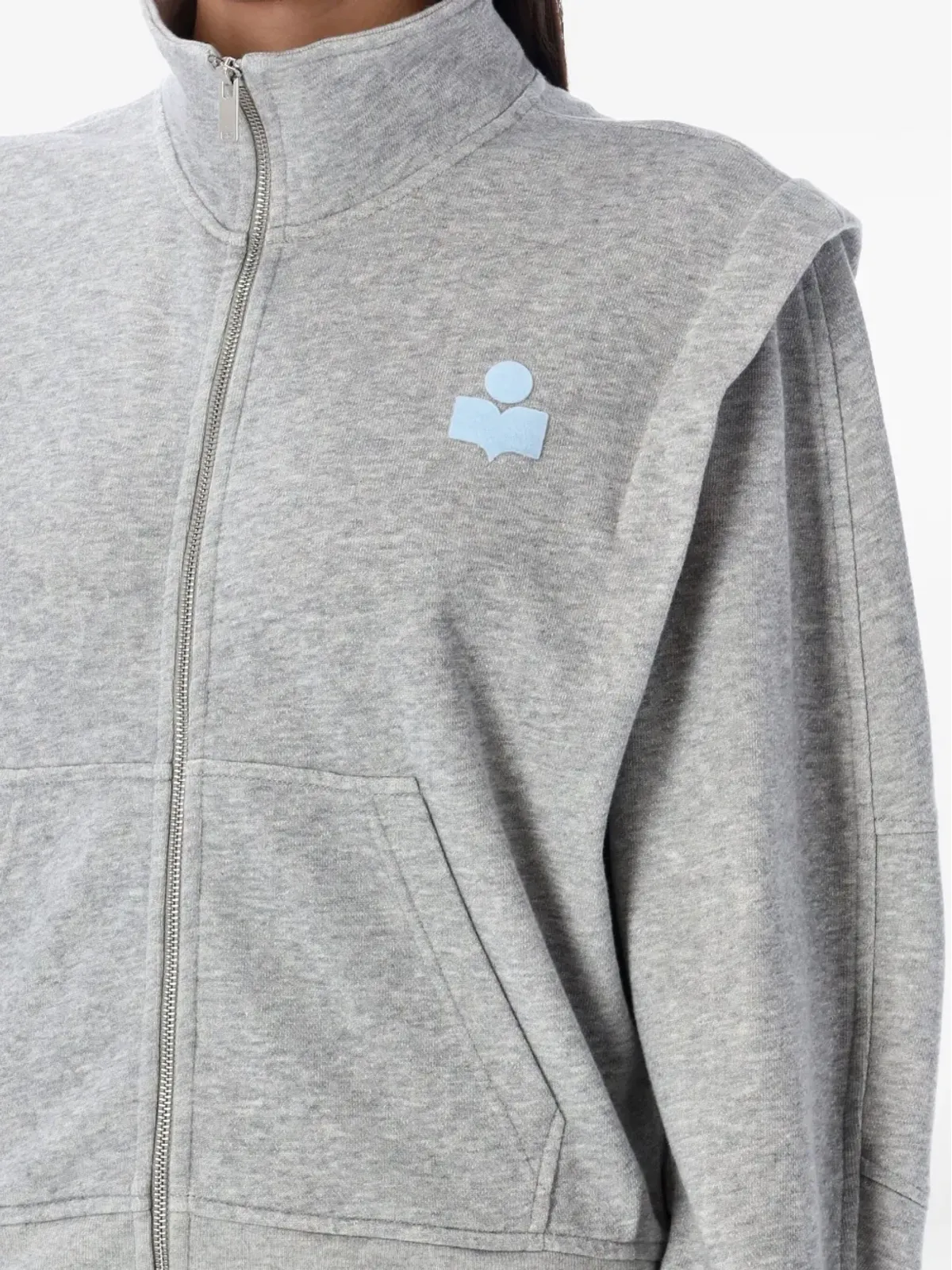 MARANT ÉTOILE マディリア ジップアップ スウェットシャツ - グレー - 画像3