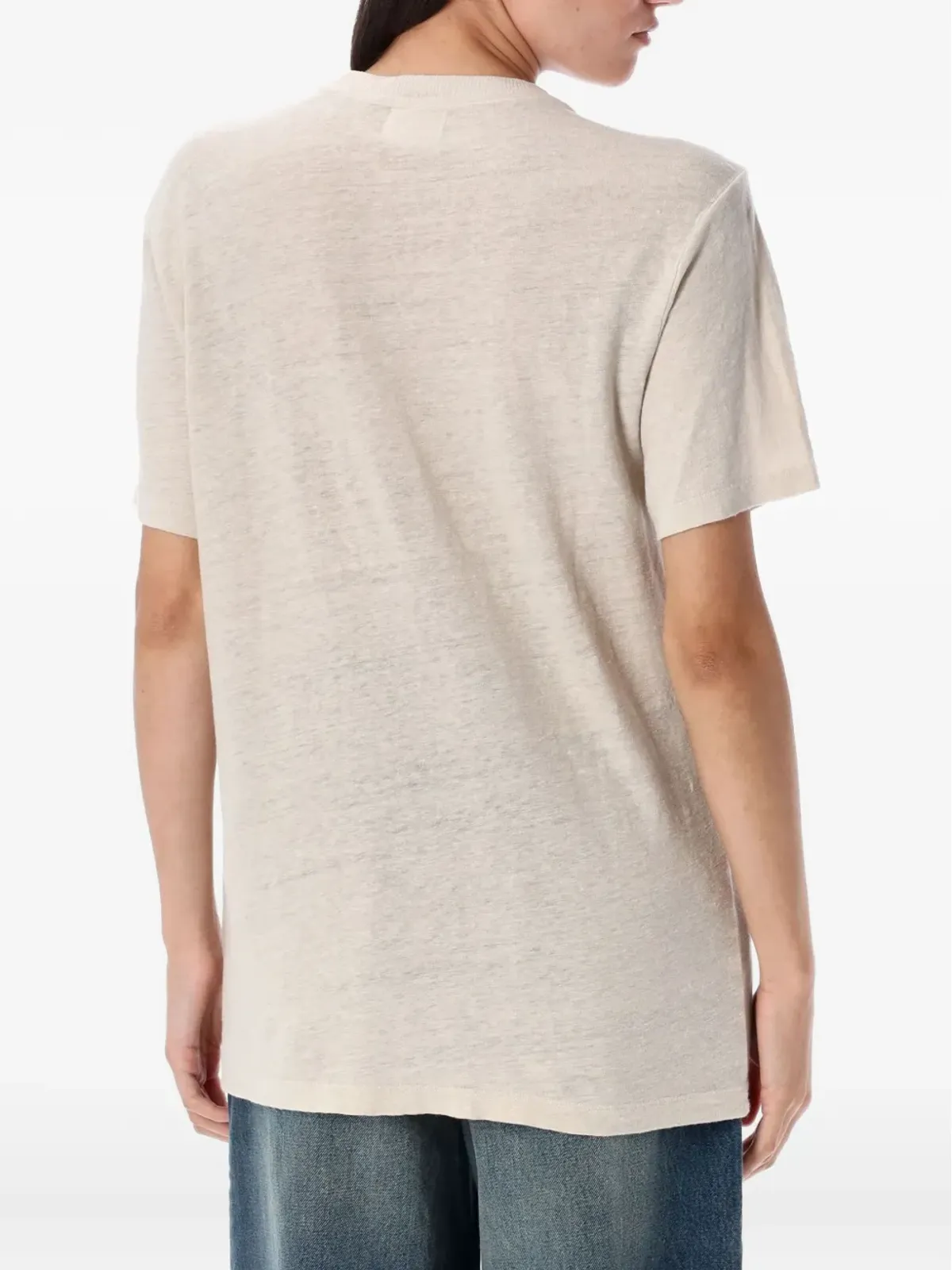 MARANT ÉTOILE リネン クルーネック Tシャツ - 画像2
