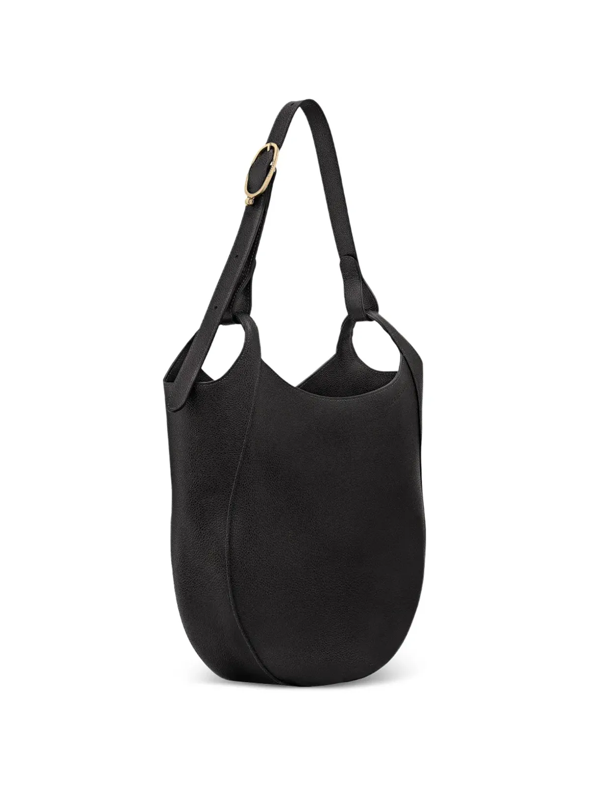 Longchamp 曲線レザーのショルダーバッグ - 画像3