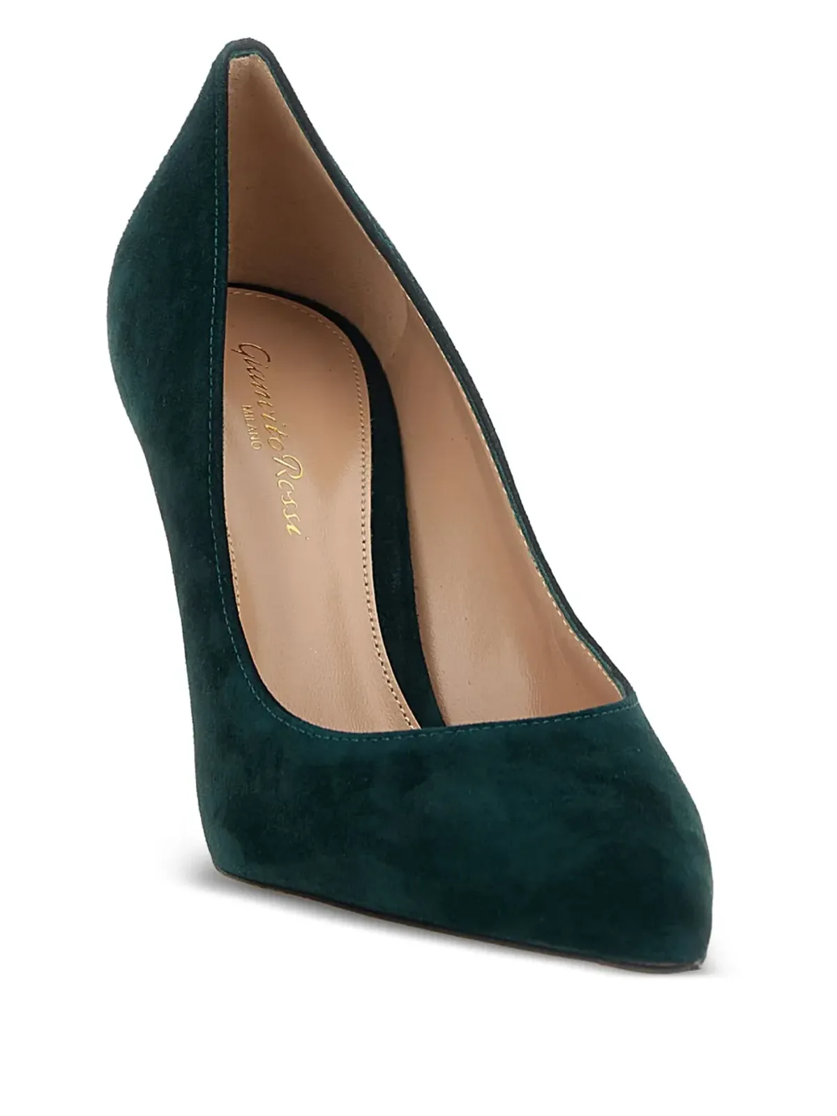 Gianvito Rossi テキサススエード ポインテッドパンプス - 画像2