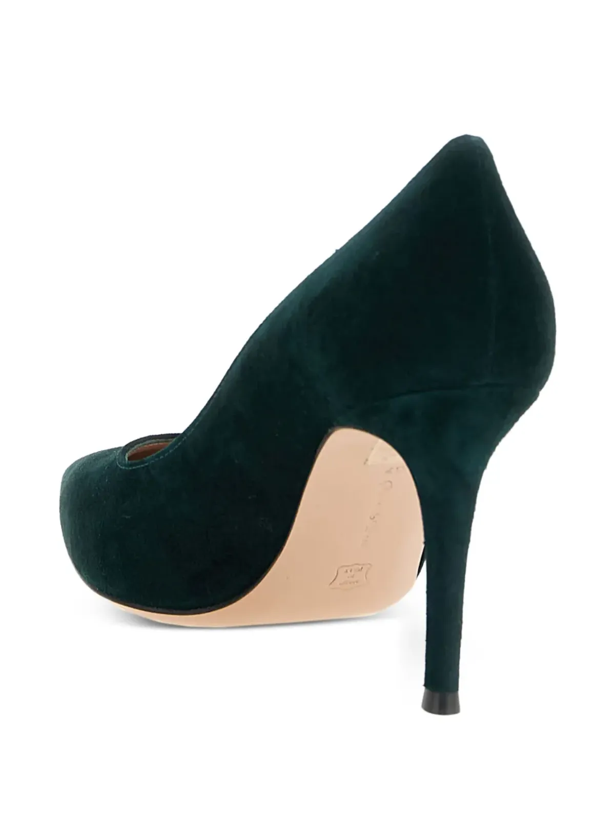 Gianvito Rossi テキサススエード ポインテッドパンプス - 画像3