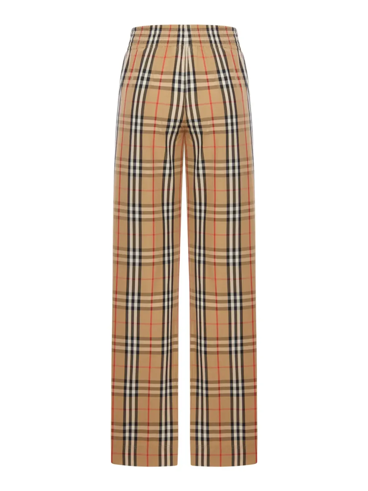 Burberry チェック柄エラスティックウエストパンツ - 画像2