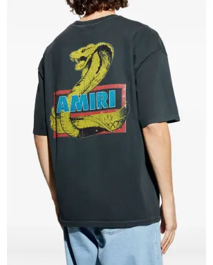 AMIRI 蛇柄コットンTシャツ - サムネイル4