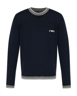 Emporio Armani 刺繍ロゴ入りウールセーター - サムネイル1