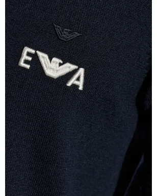 Emporio Armani 刺繍ロゴ入りウールセーター - サムネイル5