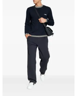 Emporio Armani 刺繍ロゴ入りウールセーター - サムネイル2