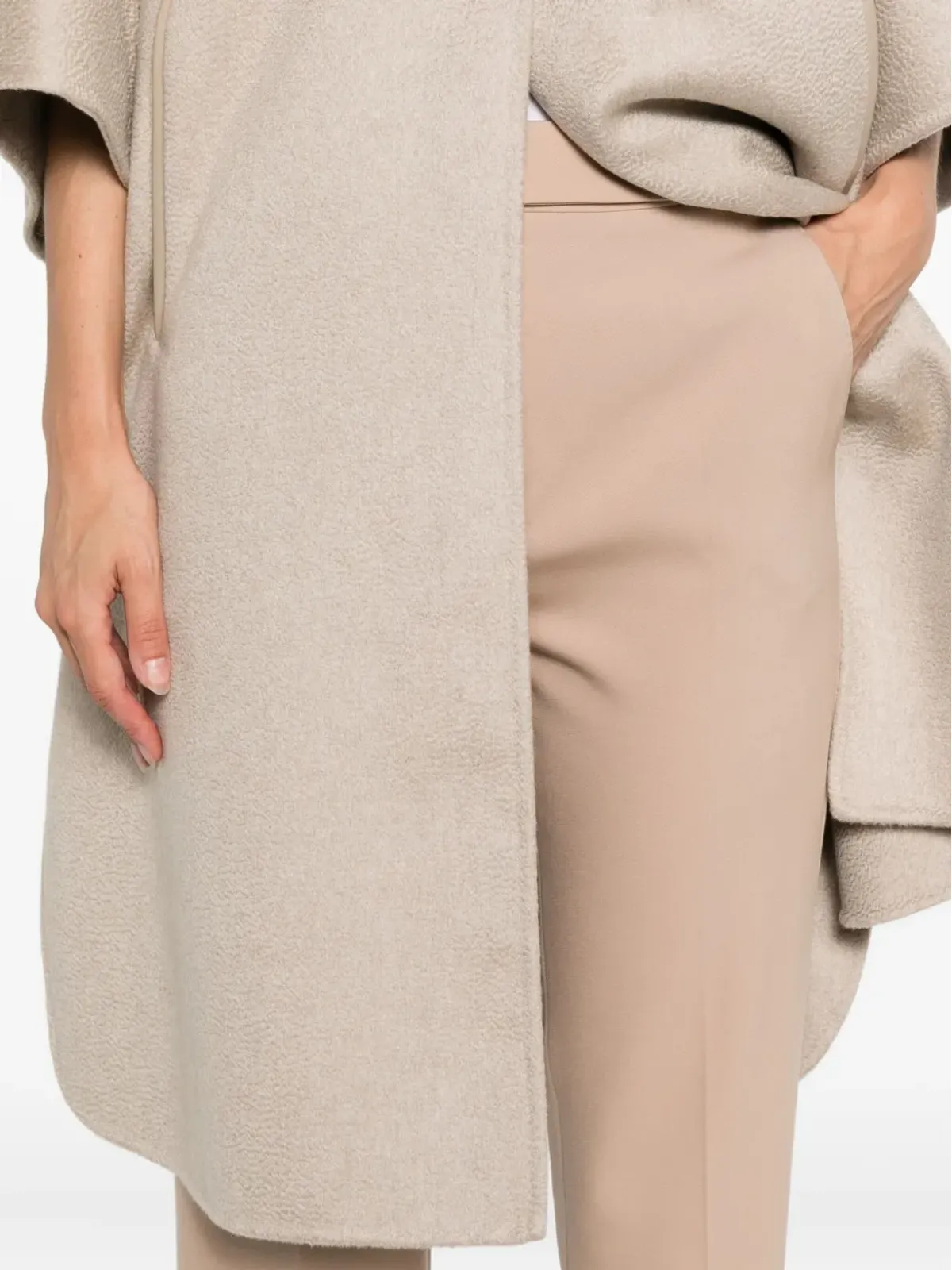 Max Mara ポケット付き 未仕上げヘムパンツ - 画像5