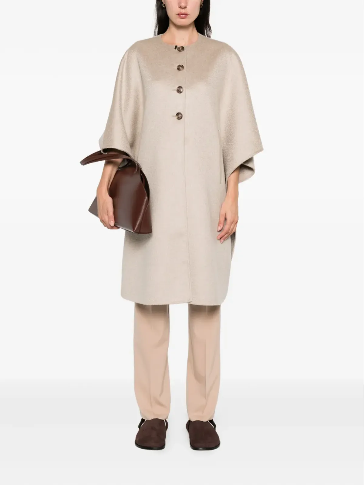 Max Mara ポケット付き 未仕上げヘムパンツ - 画像2