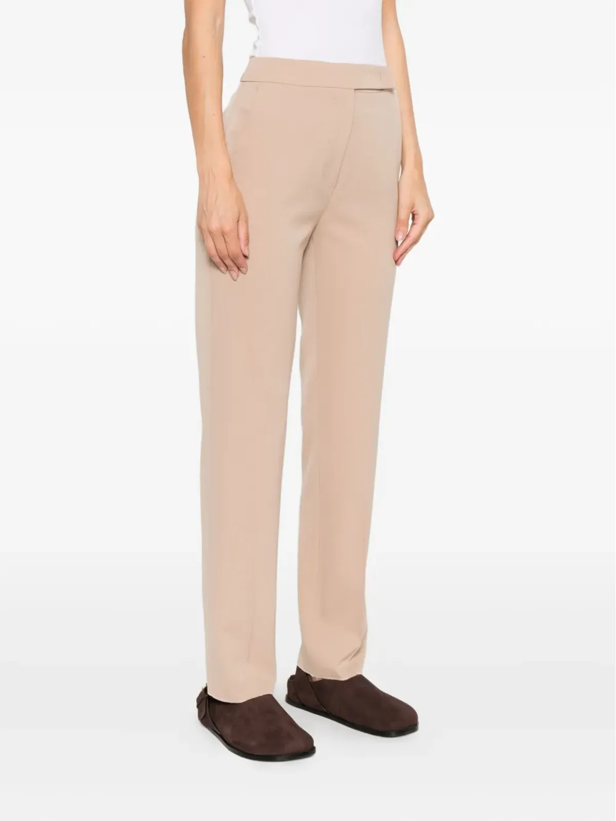 Max Mara ポケット付き 未仕上げヘムパンツ - 画像3