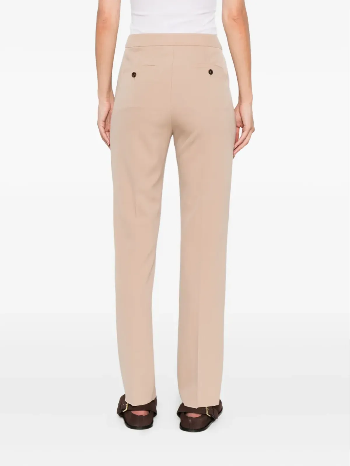 Max Mara ポケット付き 未仕上げヘムパンツ - 画像4