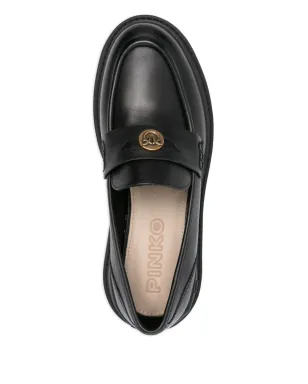 PINKO ロゴプレート・プラットフォームローファー（ブラック） - サムネイル4