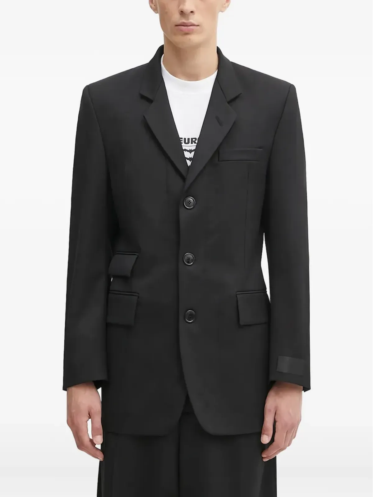VETEMENTS シングルブレストブレザー ブラック - 画像1