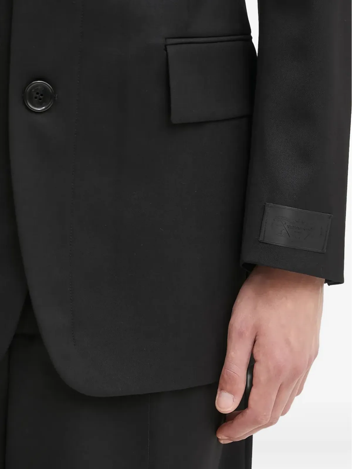 VETEMENTS シングルブレストブレザー ブラック - 画像4