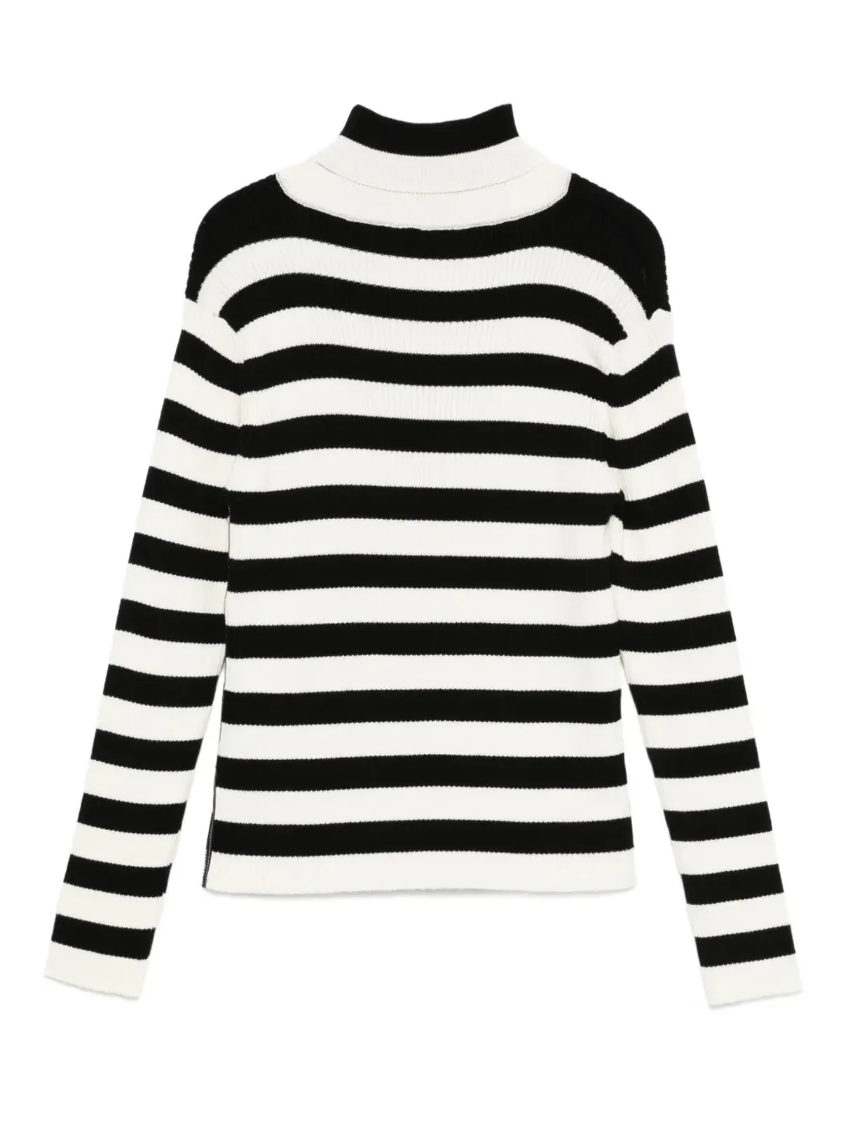 Balmain Kids ストライプ柄ハイネックセーター - 画像2