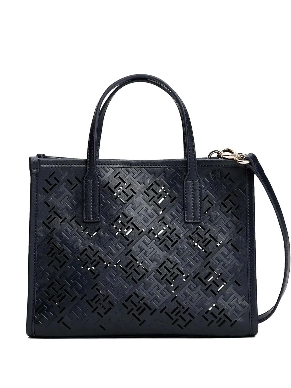 Tommy Hilfiger City TH monogram cut-out トートバッグ - 画像1