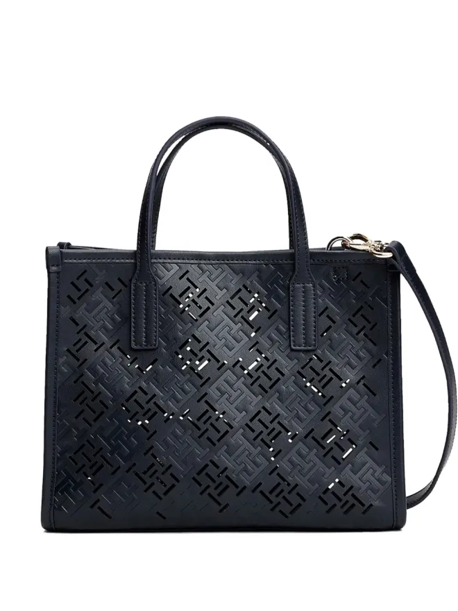 Tommy Hilfiger Tommy Hilfiger City TH monogram cut-out トートバッグの商品画像