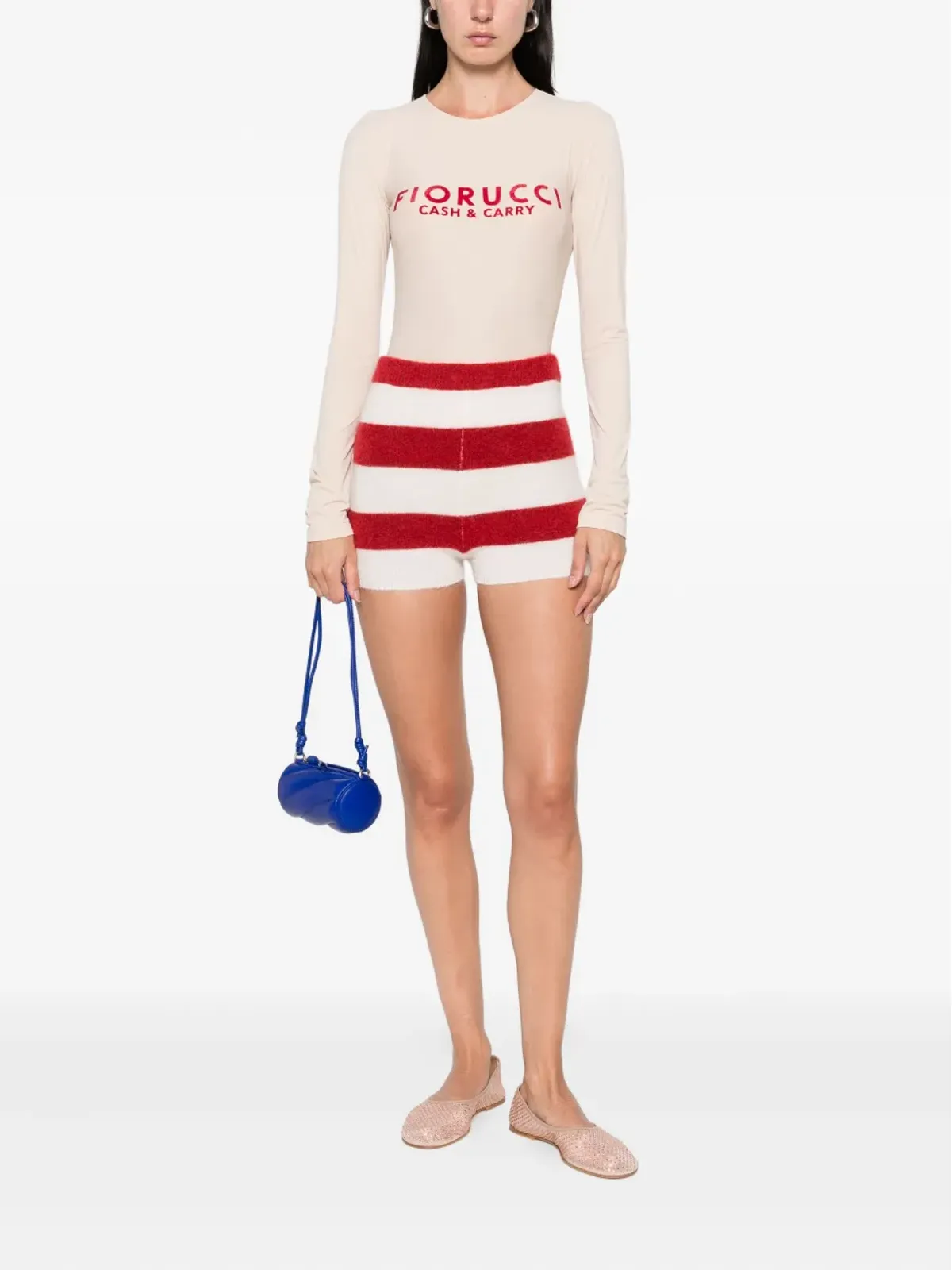 Fiorucci ロゴプリント長袖ボディスーツ - 画像2