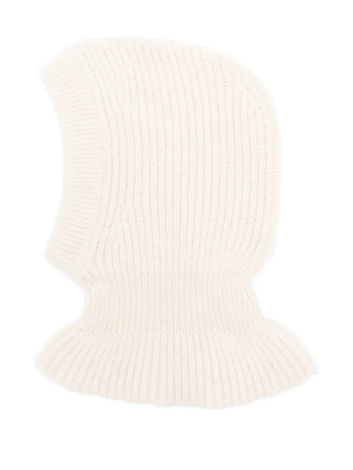 LEMAIRE ribbed-knit wool balaclava - Neutrals - 画像1