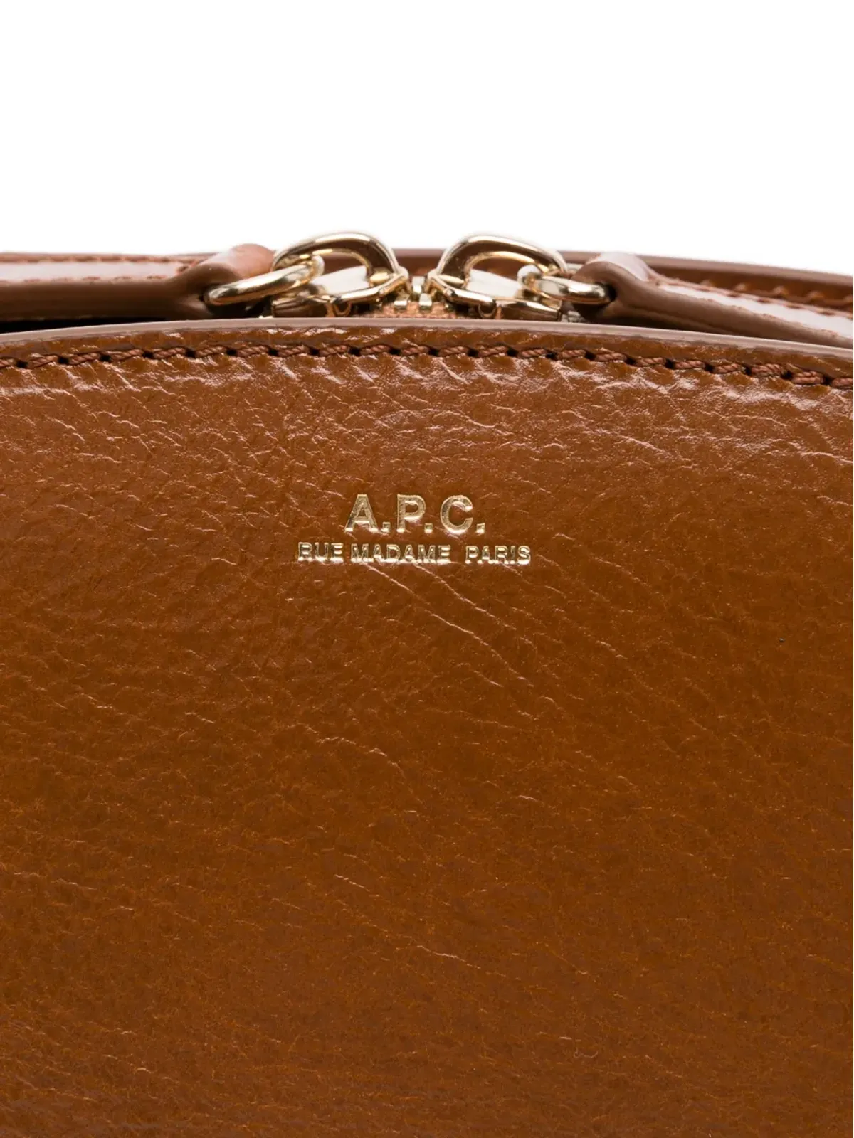 A.P.C. Demi-Lune レザーショルダーバッグ - 画像4