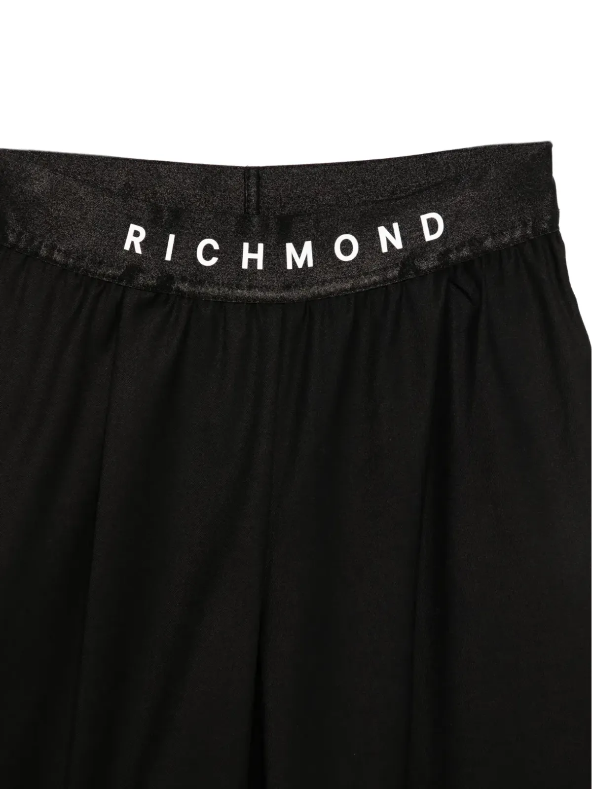 John Richmond Junior ロゴ入りウエストバンドのワイドレッグパンツ - 画像3
