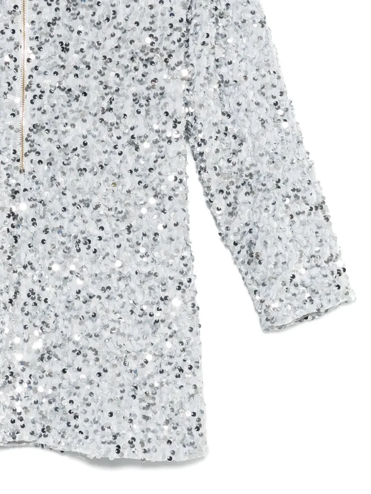 Elisabetta Franchi Kids スパンコールドレス - シルバー - 画像3