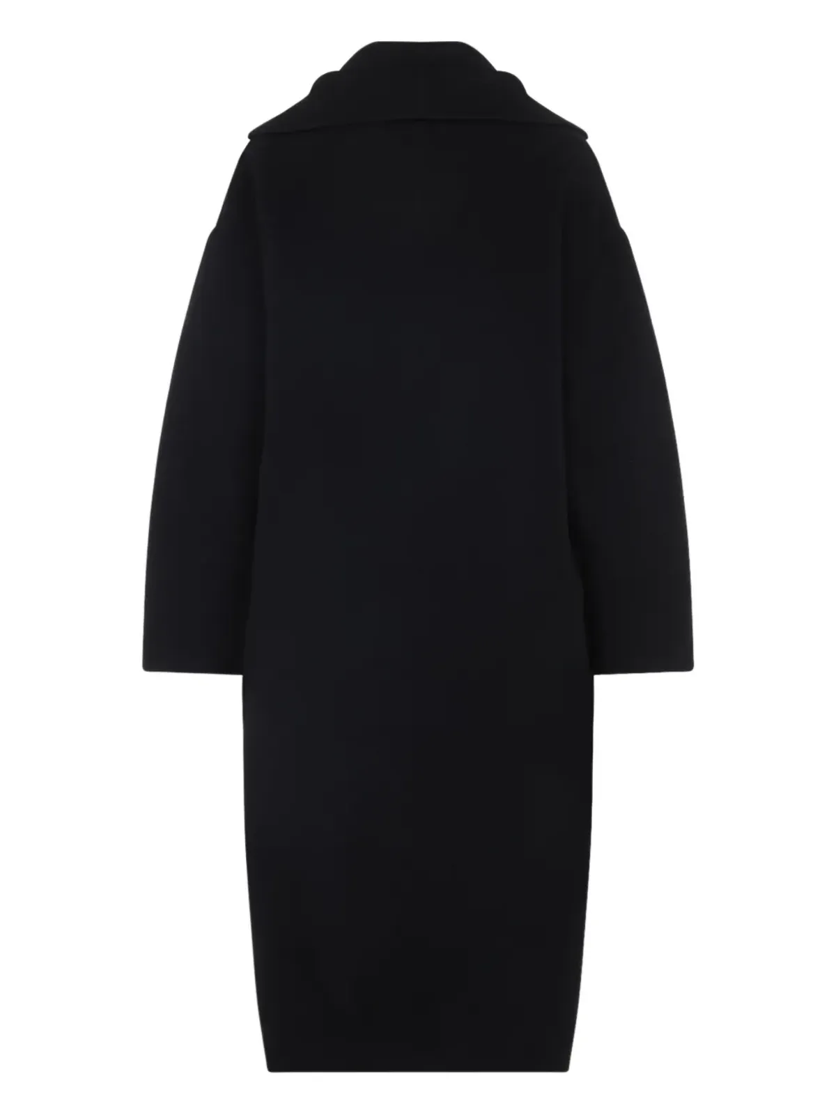 Alberta Ferretti ベルト付きウールコート - ブラック - 画像2