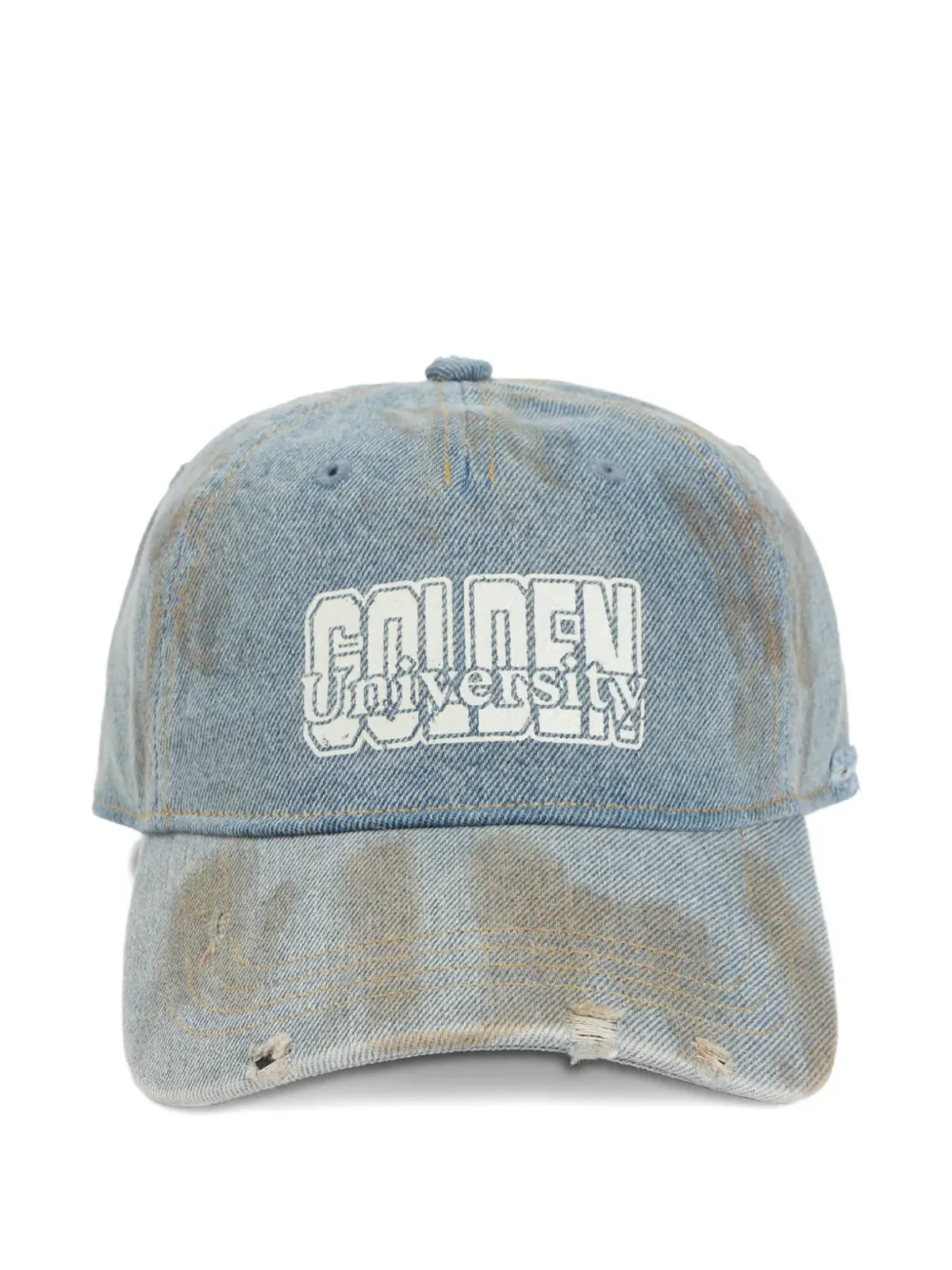 Golden Goose ダメージデニムキャップ - 画像4