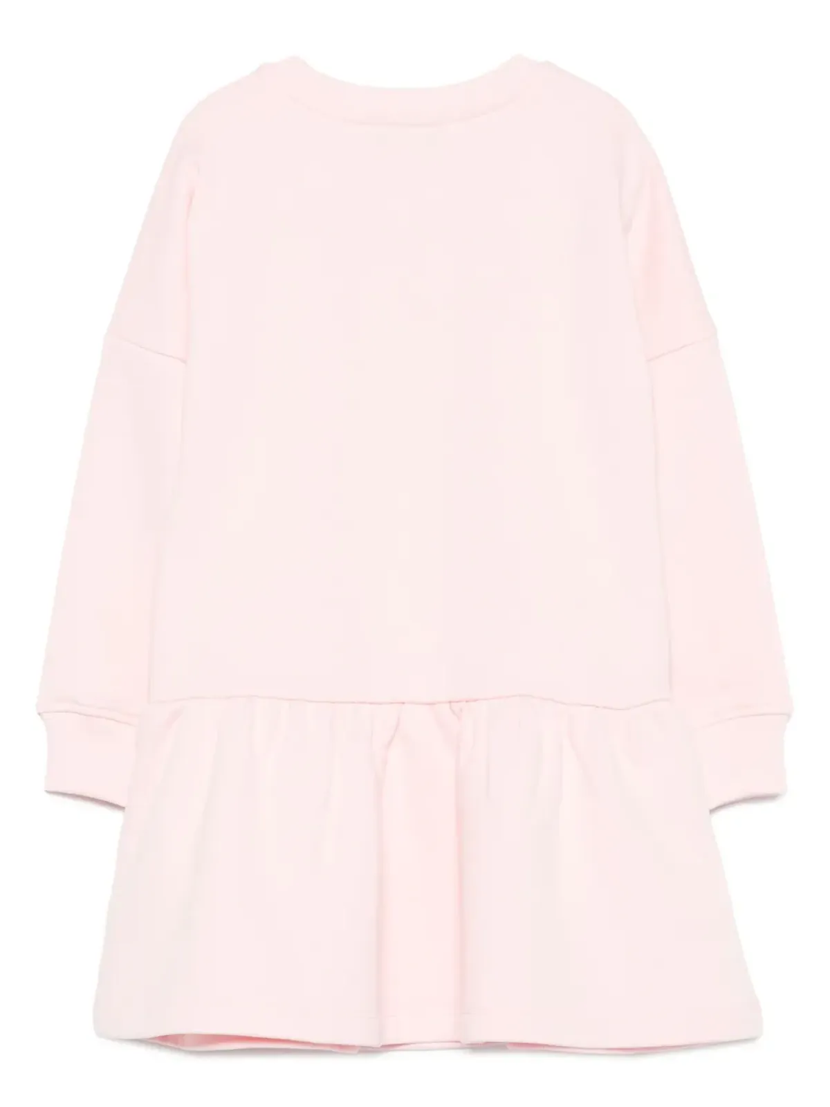 Moschino Kids ピンクのテディベア柄フリルドレス - 画像2