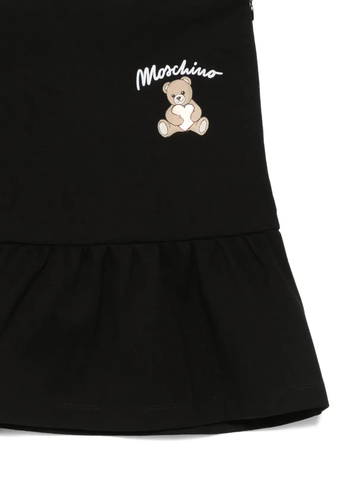 Moschino Kids テディベア刺繍入りフリルスカート - 画像3