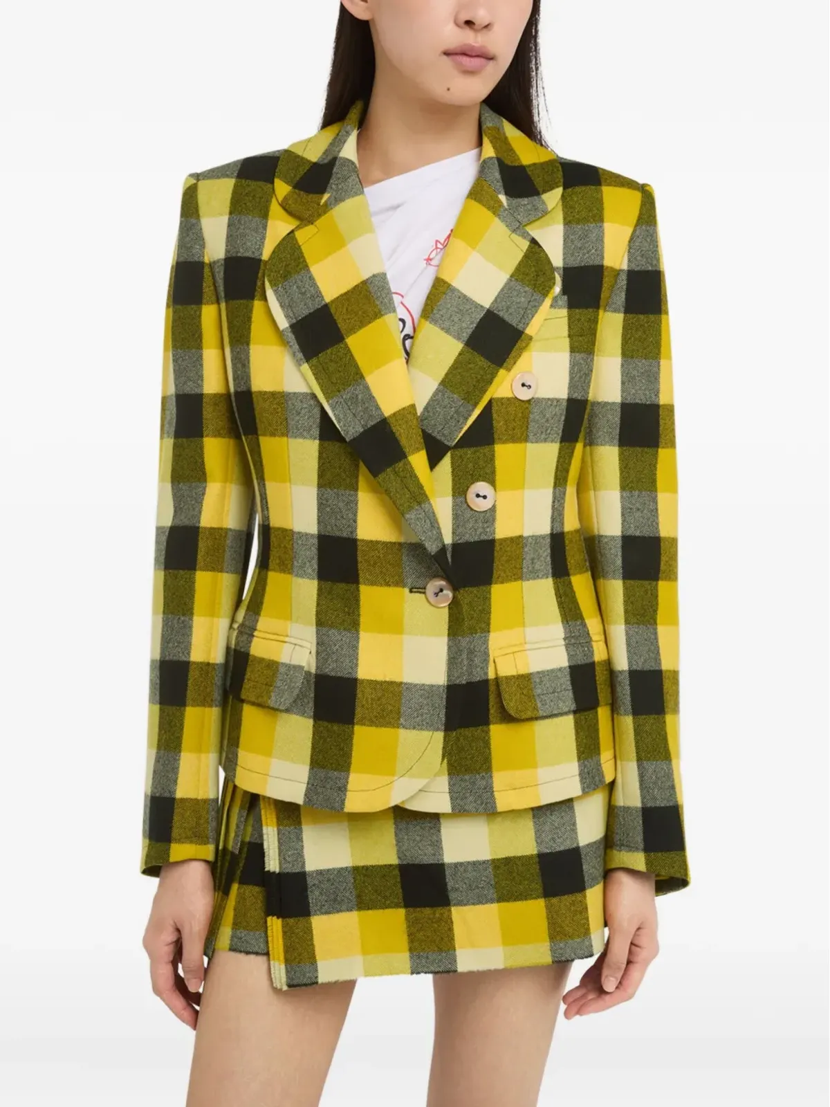 Vivienne Westwood ジョージア チェック ダブルブレスト ジャケット - 画像4