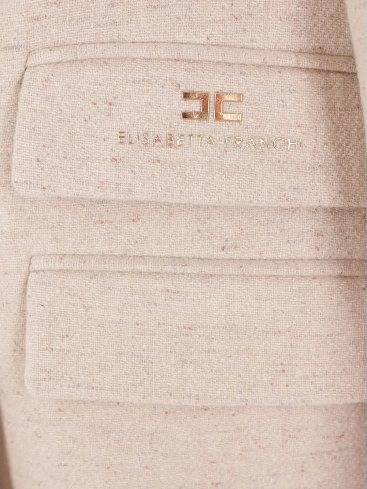 Elisabetta Franchi ダブルブレスト ゴールドボタン コート - 画像3