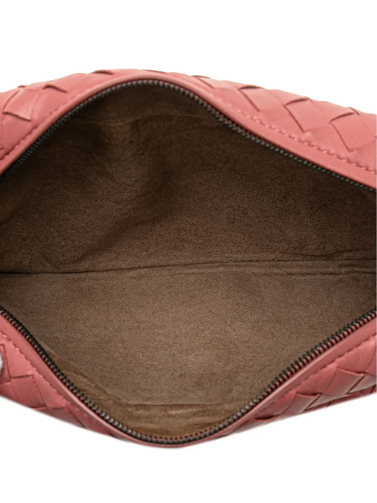 Bottega Veneta Pre-Owned ミニ ナパ レザー インテレッチャート 展開式チェーン クロスボディバッグ - ピンク - 画像5