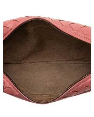 Bottega Veneta Pre-Owned ミニ ナパ レザー インテレッチャート 展開式チェーン クロスボディバッグ - ピンク - サムネイル5