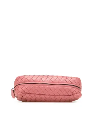 Bottega Veneta Pre-Owned ミニ ナパ レザー インテレッチャート 展開式チェーン クロスボディバッグ - ピンク - サムネイル4